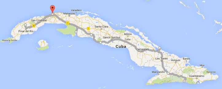 Cuba map